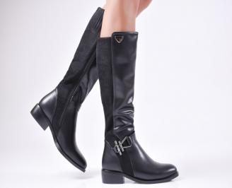 Дамски ежедневни ботуши черни