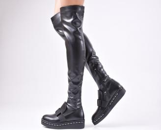 Дамски ежедневни ботуши черни