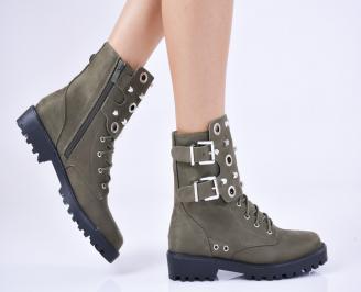 Дамски боти  зелени