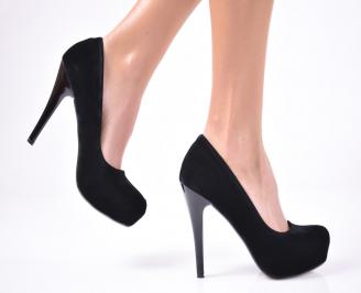 Дамски елегантни обувки черни EOBUVKIBG