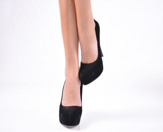 Дамски елегантни обувки черни EOBUVKIBG