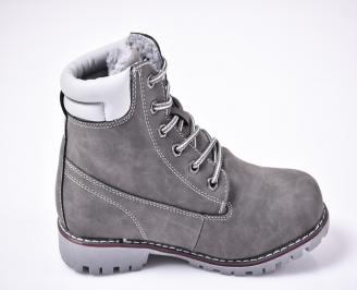 Юношески  зимни боти  сиви
