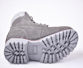 Юношески  зимни боти  сиви