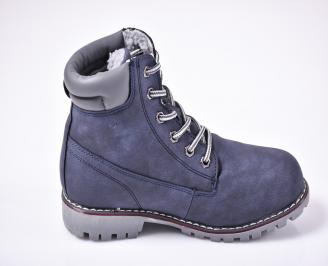 Юношески  зимни боти  сини