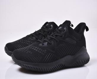 Мъжки маратонки текстил черни.