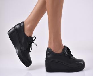 Дамски  обувки естествена кожа черни.