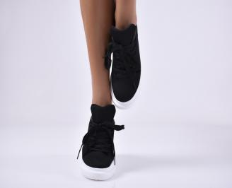 Дамски сникърси черни EOBUVKIBG