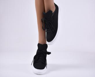 Дамски сникърси черни EOBUVKIBG