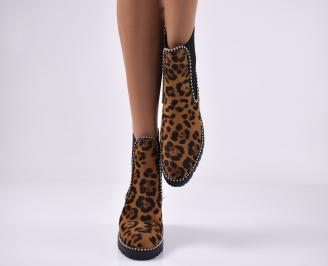 Дамски  ежедневни боти кафяви