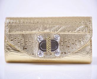 Елегантна чанта златиста