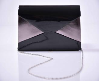 Елегантна абитуриентска чанта лак черна EOBUVKIBG