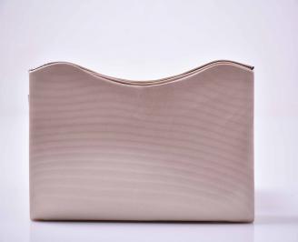 Елегантна абитуриентска чанта кожа пудра  EOBUVKIBG