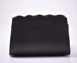 Елегантна абитуриентска чанта брокат черна  EOBUVKIBG