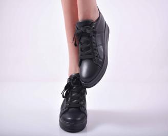 Дамски сникърси черни EOBUVKIBG