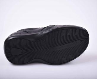 Мъжки сандали естествена кожа черни