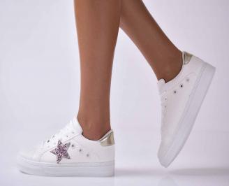 Дамски сникърси бели EOBUVKIBG