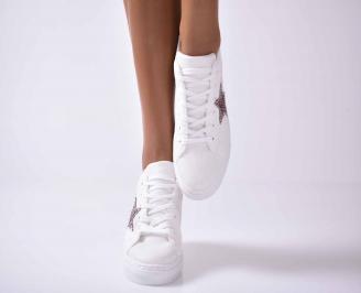 Дамски сникърси бели EOBUVKIBG