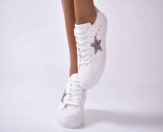 Дамски сникърси бели EOBUVKIBG