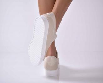 Дамски сникърси бежoви EOBUVKIBG