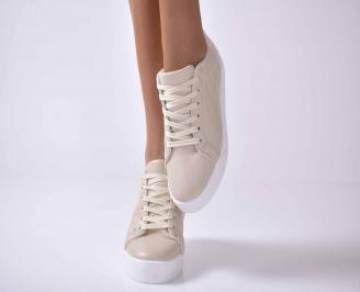 Дамски сникърси бежoви EOBUVKIBG