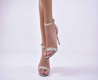 Дамски елегантни сандали  златисти EOBUVKIBG