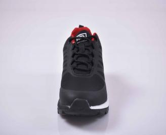 Мъжки маратонки текстил черни EOBUVKIBG