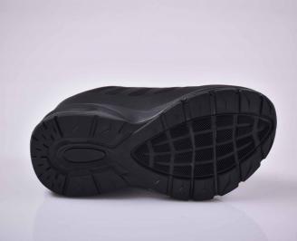 Мъжки маратонки текстил черни EOBUVKIBG