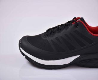 Мъжки маратонки текстил черни EOBUVKIBG