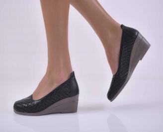 Дамски обувки   естествена кожа черни  EOBUVKIBG
