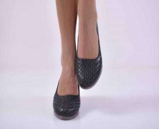 Дамски обувки   естествена кожа черни  EOBUVKIBG