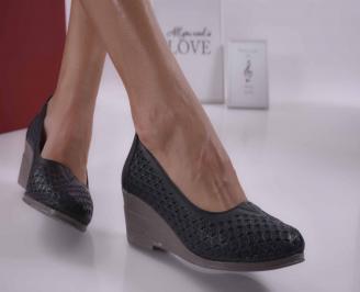 Дамски обувки   естествена кожа черни  EOBUVKIBG