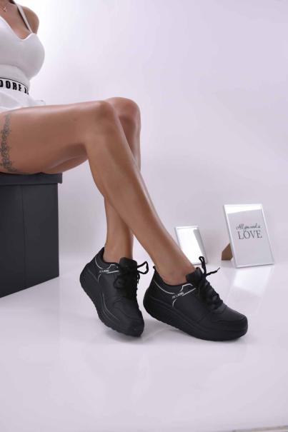 Дамски  спортни обувки черни  EOBUVKIBG