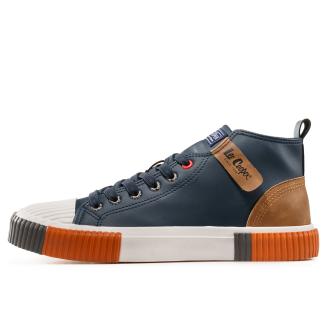 Мъжки кожени кецове LC G-702-24 H-pu Navy