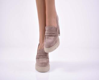 Дамски лоуфъри  бежови EOBUVKIBG