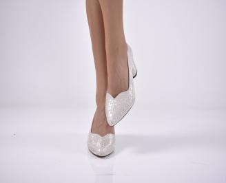 Дамски елегантни обувки бели EOBUVKIBG