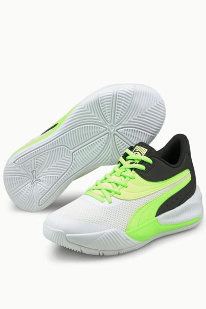 PUMA Triple Basketball White Green Glare