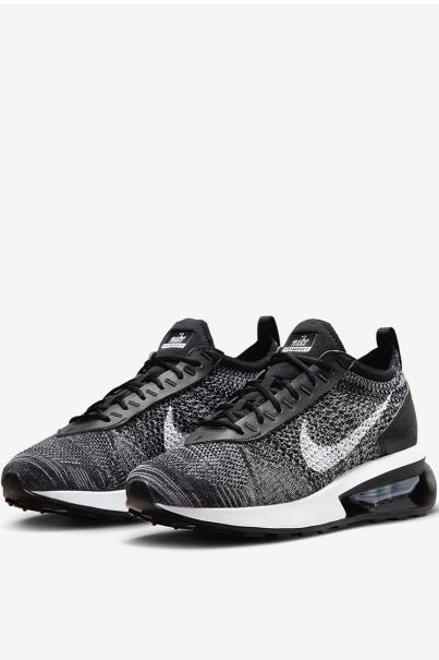 NIKE Air Max Flyknit Racer Shoes Black/White