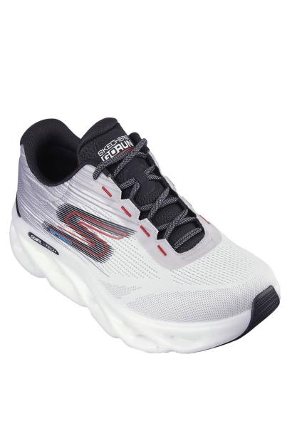 SKECHERS Go Run Swirl Tech Speed Rapid Motion Shoes White/Grey