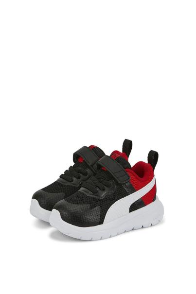 PUMA Evolve Run Mesh Alternative Closure Shoes Black/Red Inf
