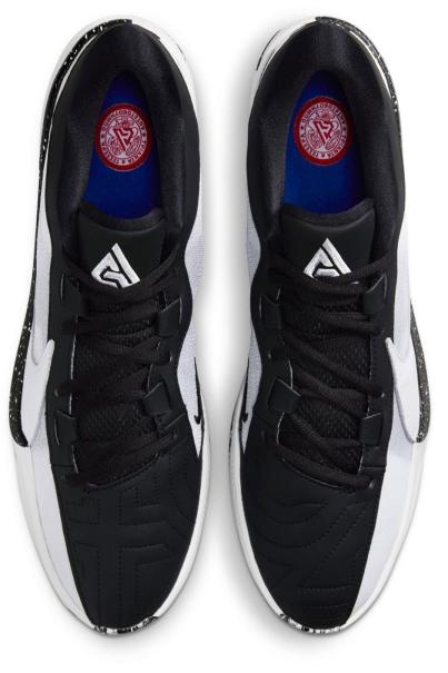 NIKE Zoom Freak 5 Basketball Shoes White/Black