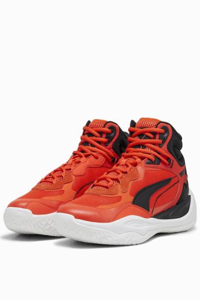 PUMA Playmaker Pro Mid Basketball Shoes Red