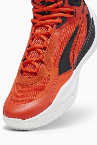 PUMA Playmaker Pro Mid Basketball Shoes Red
