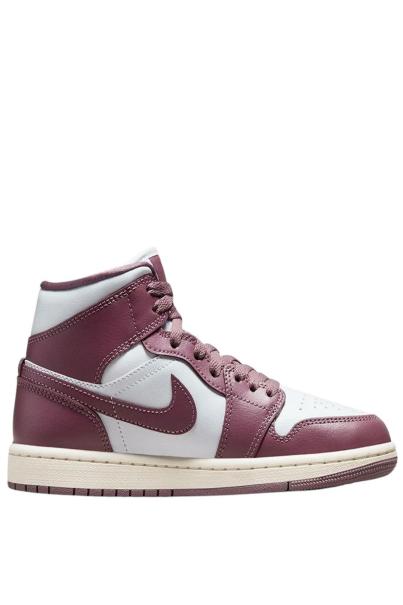 NIKE Air Jordan 1 Mid Shoes Mauve/White