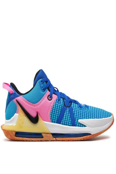 NIKE x Lebron Witness VII Basketball Shoes Blue/Multicolor