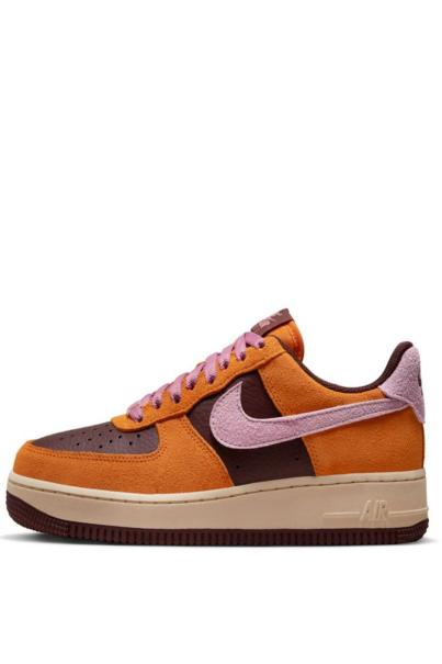 NIKE Air Force 1 Low Shoes Orange/Burgundy