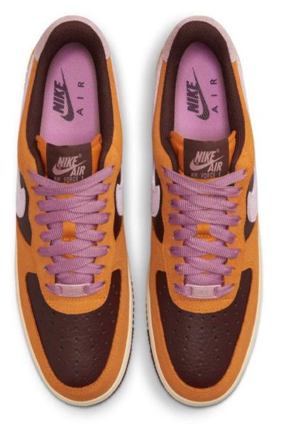 NIKE Air Force 1 Low Shoes Orange/Burgundy
