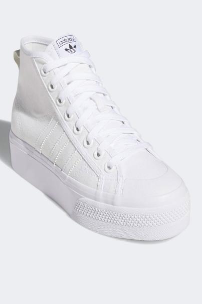 ADIDAS Originals Nizza Platform Mid Shoes White