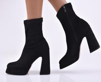 Дамски елегантни боти черни EOBUVKIBG