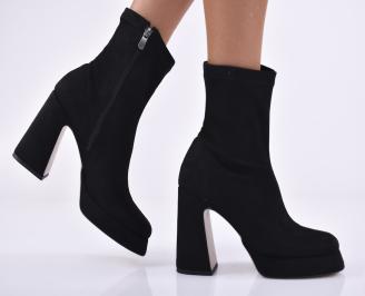 Дамски елегантни боти черни EOBUVKIBG