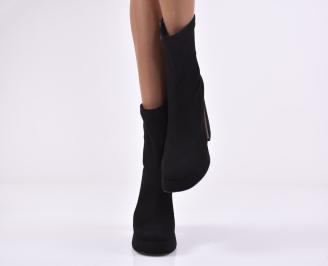 Дамски елегантни боти черни EOBUVKIBG